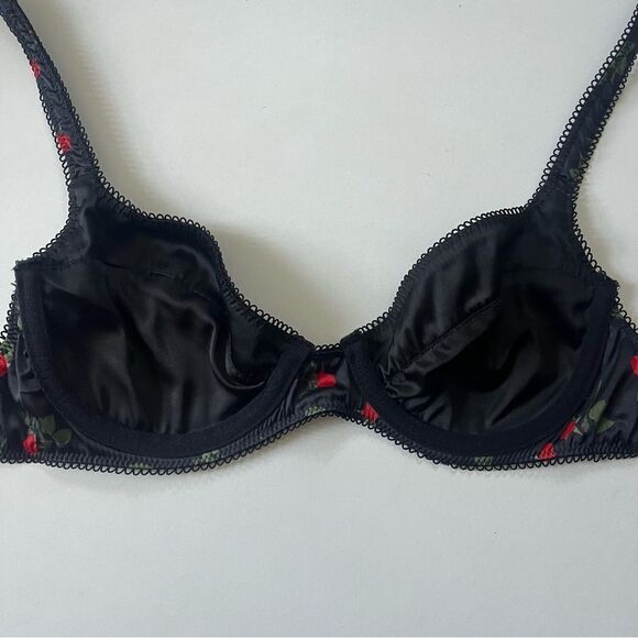 For Love And Lemons Love Song Bra Floral XS - Picture 6 of 10